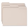 Smead Pressboard Folder, 1/3-Cut Tab, Gray, PK100, Tab Cut: 1/3 12343